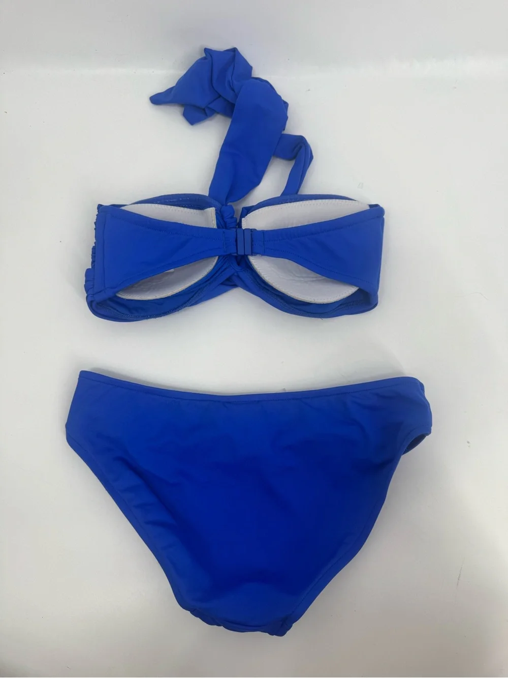 Seafolly Halter Bandeau Bikini Set Blue Size 10